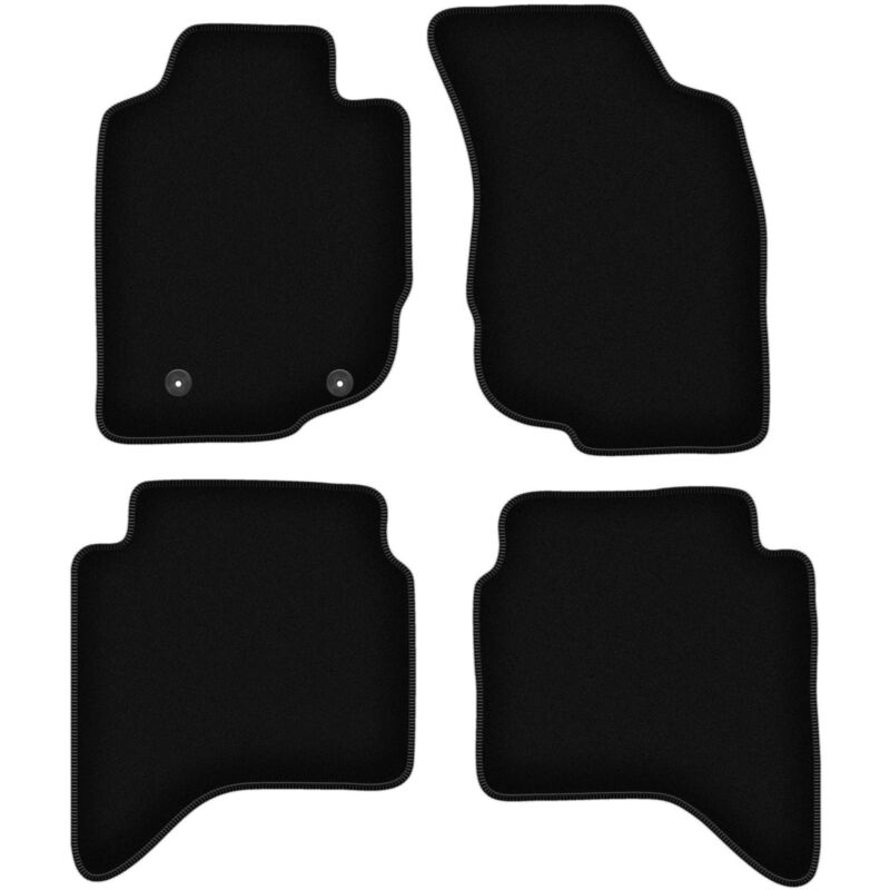 foto del prodotto tappetini basic in velluto nero per toyota hilux vii n25 n2 pick up 2006 2015 