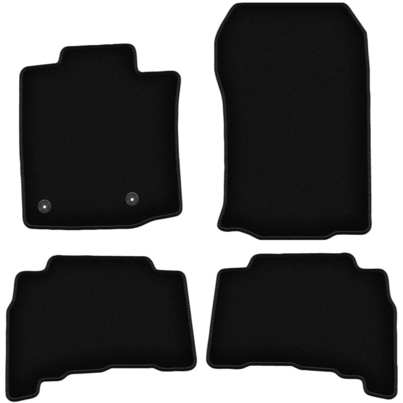foto del prodotto tappetini basic in velluto nero per toyota land cruiser j150 fuoristrada 2009 