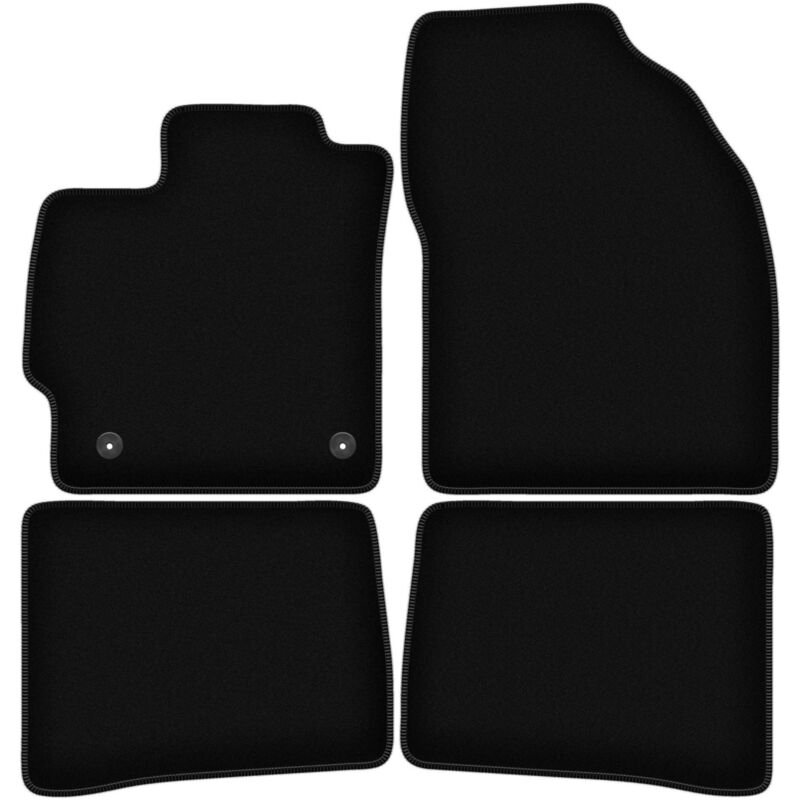 foto del prodotto tappetini basic in velluto nero per toyota prius iii xw30 hatchback 2011 2015 