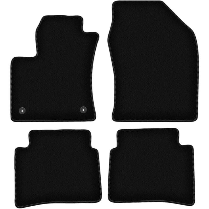 foto del prodotto tappetini basic in velluto nero per toyota prius iv hatchback 2017 