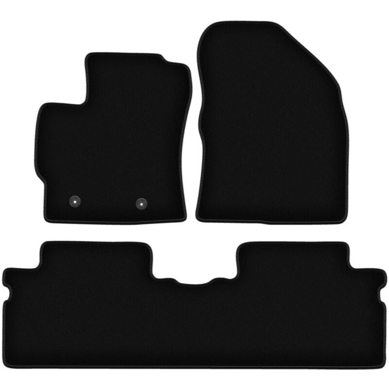 foto del prodotto tappetini basic in velluto nero per toyota verso fl minivan 2013 2019 