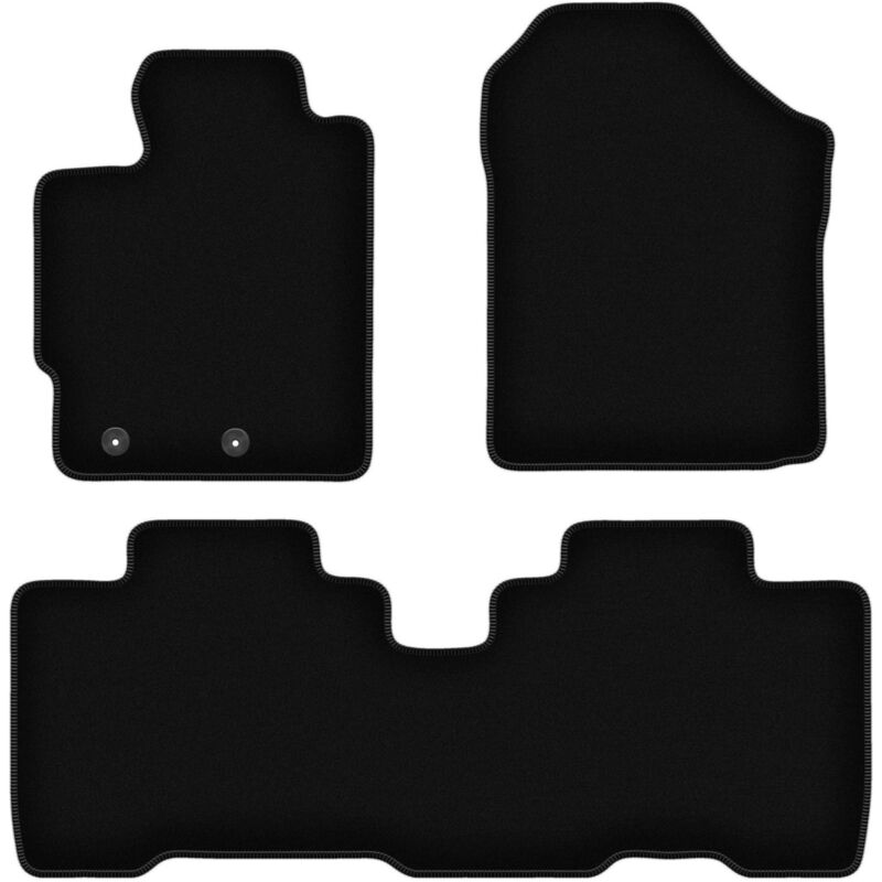 foto del prodotto tappetini basic in velluto nero per toyota verso s minivan 2010 2015 