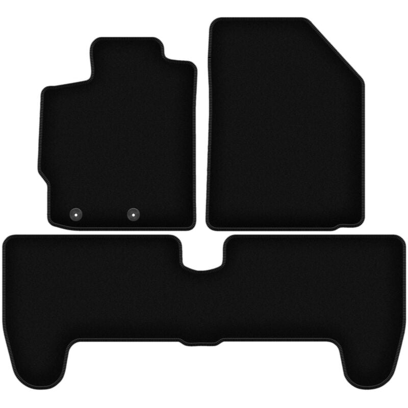 foto del prodotto tappetini basic in velluto nero per toyota yaris ii hatchback 2005 2011 