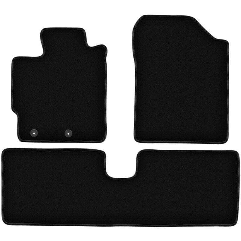 foto del prodotto tappetini basic in velluto nero per toyota yaris iii benzina 2011 2019 
