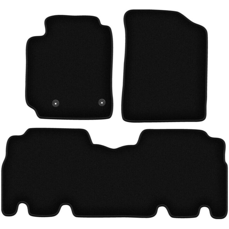 foto del prodotto tappetini basic in velluto nero per toyota yaris verso minivan 1999 2005 
