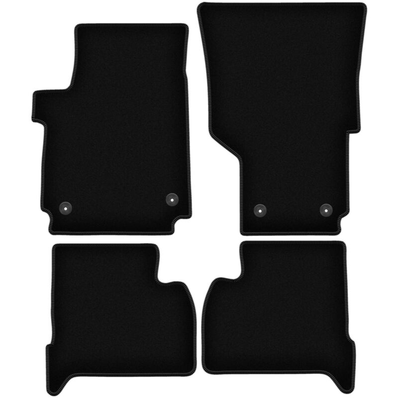 foto del prodotto tappetini basic in velluto nero per volkswagen amarok pick up 2010 