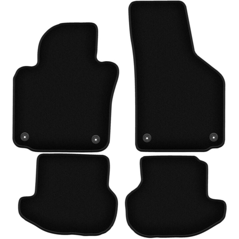 foto del prodotto tappetini basic in velluto nero per volkswagen eos cabrio 2005 2015 