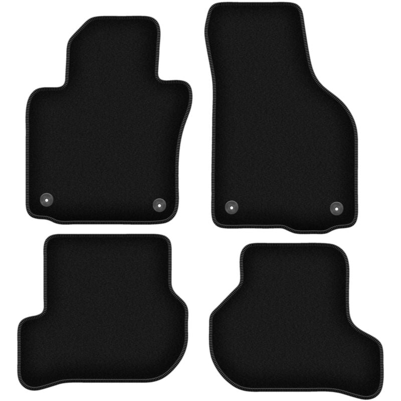 foto del prodotto tappetini basic in velluto nero per volkswagen golf v hatchback, variant, station wagon 2003 2009 