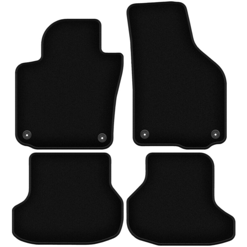 foto del prodotto tappetini basic in velluto nero per volkswagen golf vi cabrio 2011 2016 