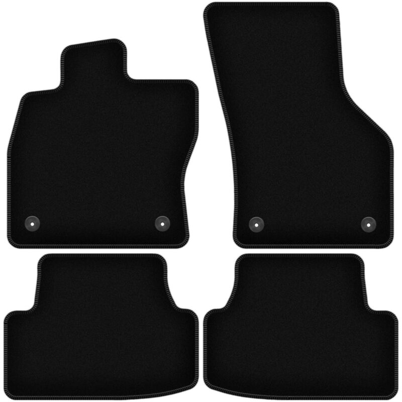foto del prodotto tappetini basic in velluto nero per volkswagen golf viii alltrack, hatchback, station wagon, variant 2019 