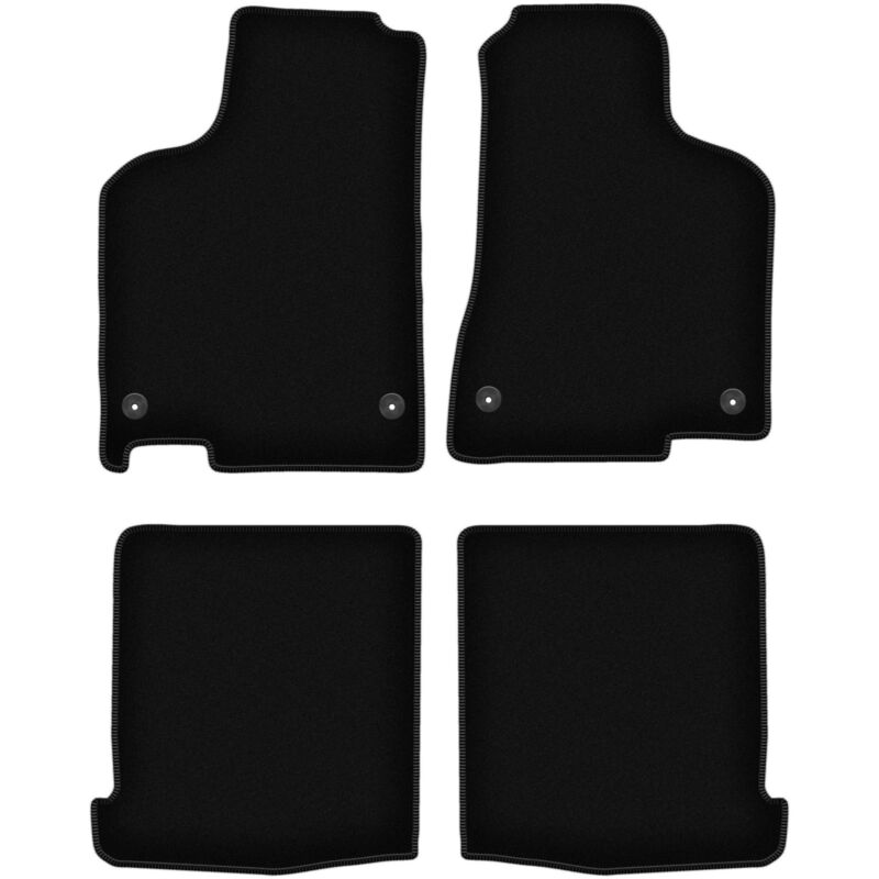 foto del prodotto tappetini basic in velluto nero per volkswagen lupo 3l hatchback 1997 2005 