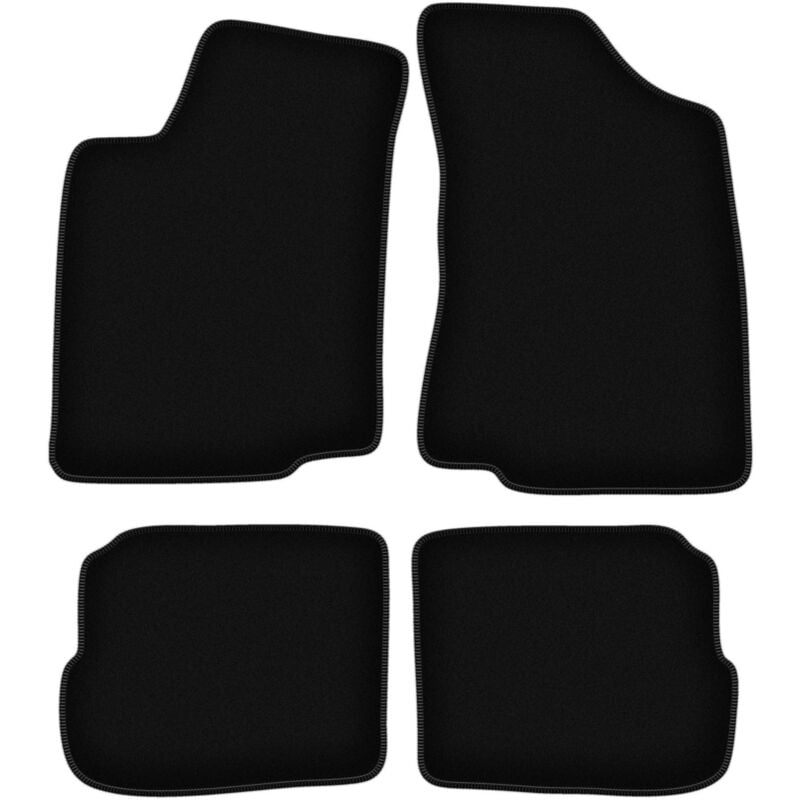 foto del prodotto tappetini basic in velluto nero per volkswagen passat b3 station wagon, berlina 1988 1993 