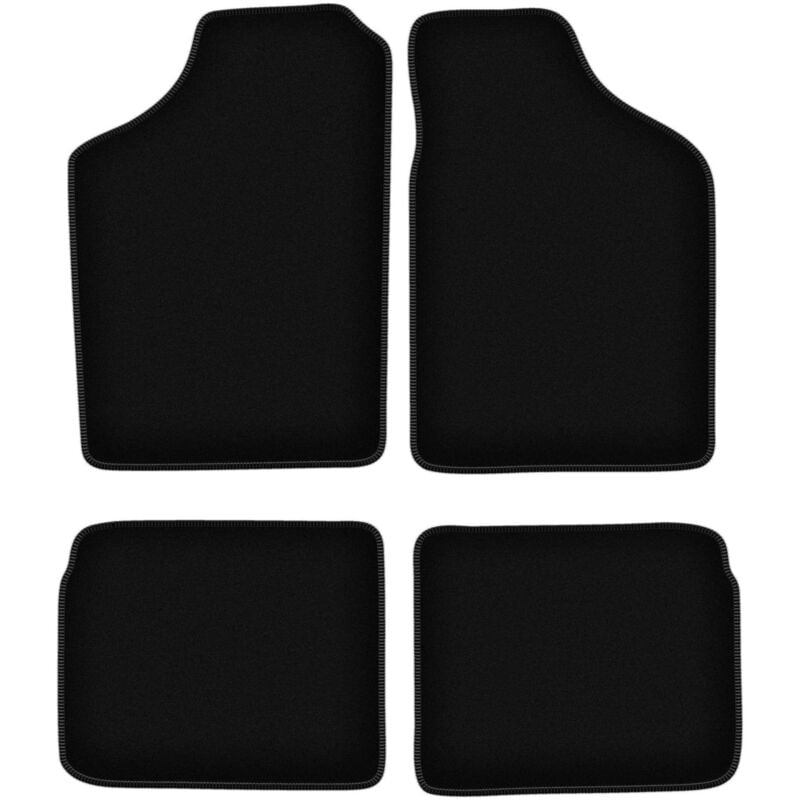 foto del prodotto tappetini basic in velluto nero per volkswagen polo ii coup , hatchback, berlina 1981 1992 