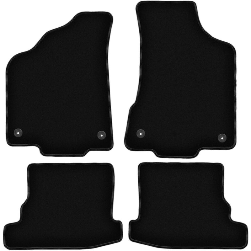 foto del prodotto tappetini basic in velluto nero per volkswagen polo iii fl 6n2 hatchback, berlina, classica 1999 2001 