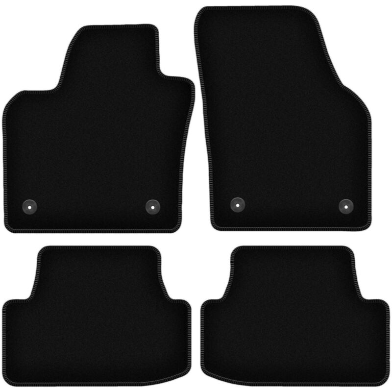 foto del prodotto tappetini basic in velluto nero per volkswagen polo vi hatchback 2017 