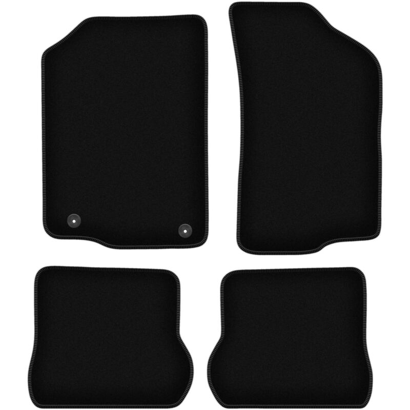foto del prodotto tappetini basic in velluto nero per volkswagen scirocco ii coup 1981 1992 
