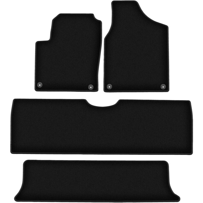foto del prodotto tappetini basic in velluto nero per volkswagen sharan i monovolume 1995 2010 