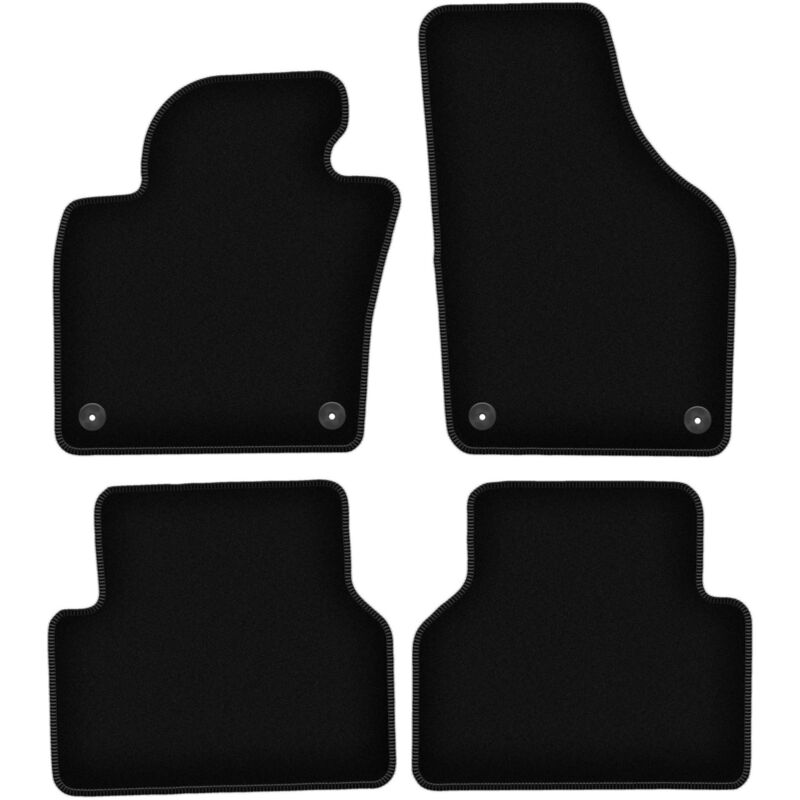 foto del prodotto tappetini basic in velluto nero per volkswagen tiguan i monovolume 2007 2015 