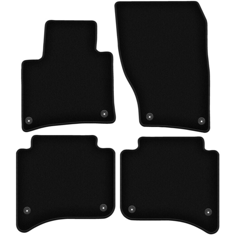 foto del prodotto tappetini basic in velluto nero per volkswagen touareg ii suv 2010 