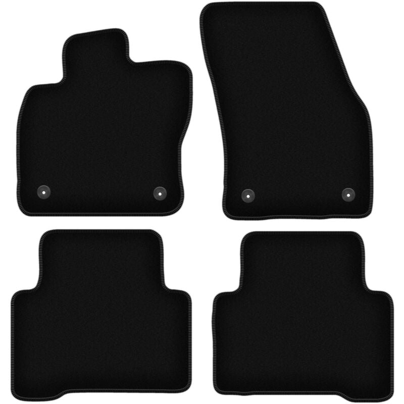 foto del prodotto tappetini basic in velluto nero per volkswagen touran ii minivan 2016 