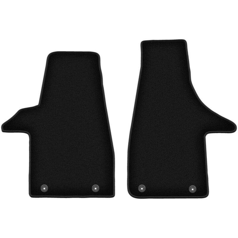 foto del prodotto tappetini basic in velluto nero per volkswagen transporter t5 multivan van 2005 2015 