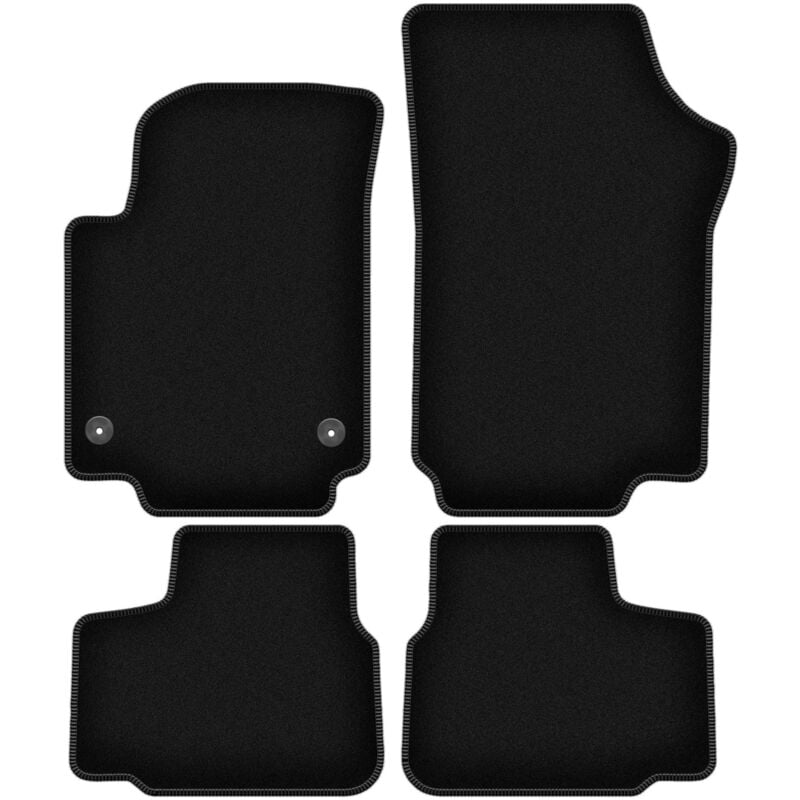 foto del prodotto tappetini basic in velluto nero per volkswagen up berlina 2011 