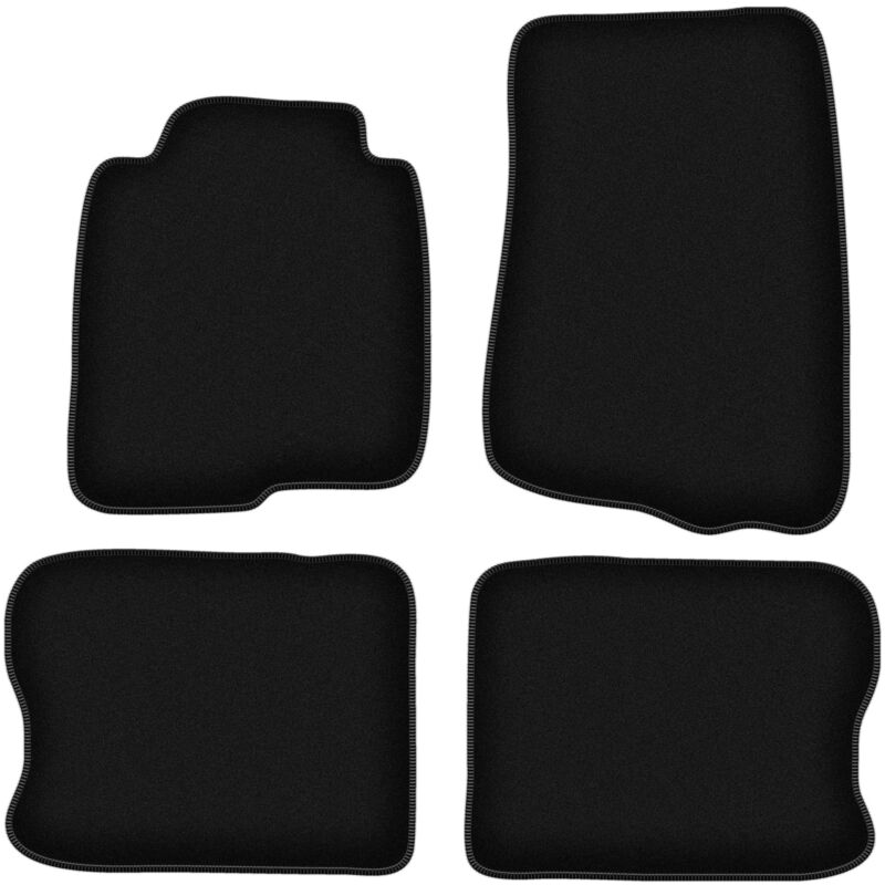 foto del prodotto tappetini basic in velluto nero per volvo 240 260 station wagon, berlina 1974 1993 