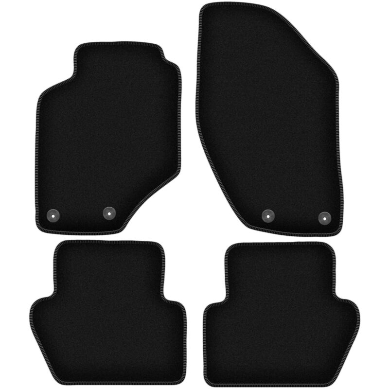 foto del prodotto tappetini basic in velluto nero per volvo 850 station wagon, berlina 1991 1996 