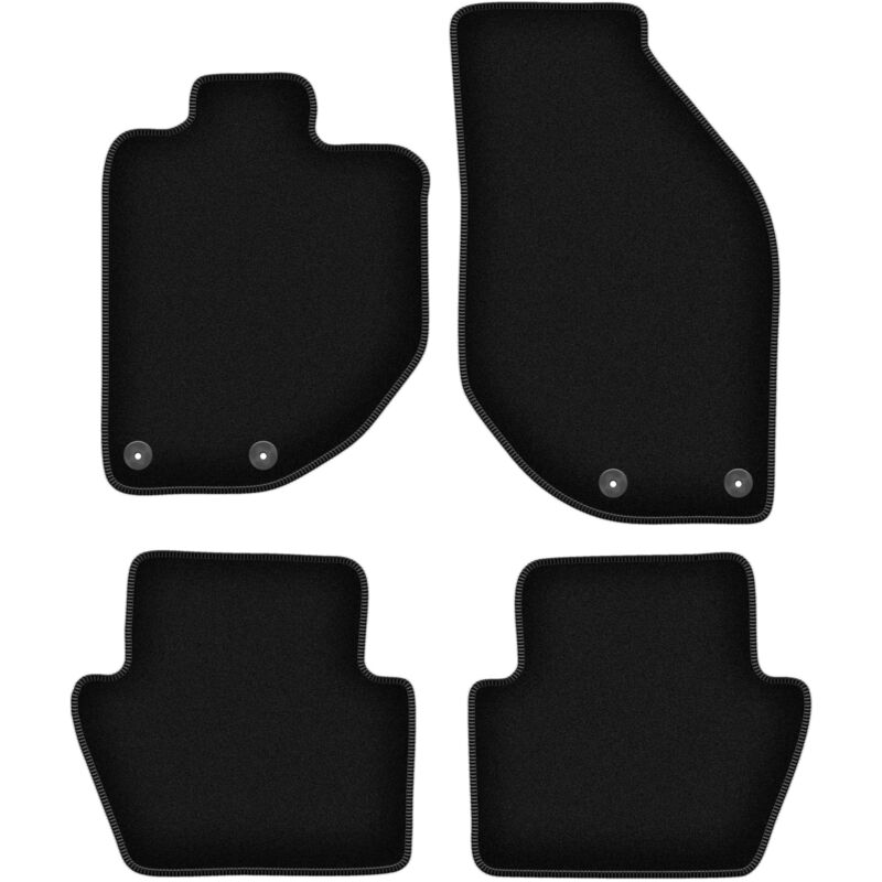 foto del prodotto tappetini basic in velluto nero per volvo c70 i cabrio, coup 1997 2005 