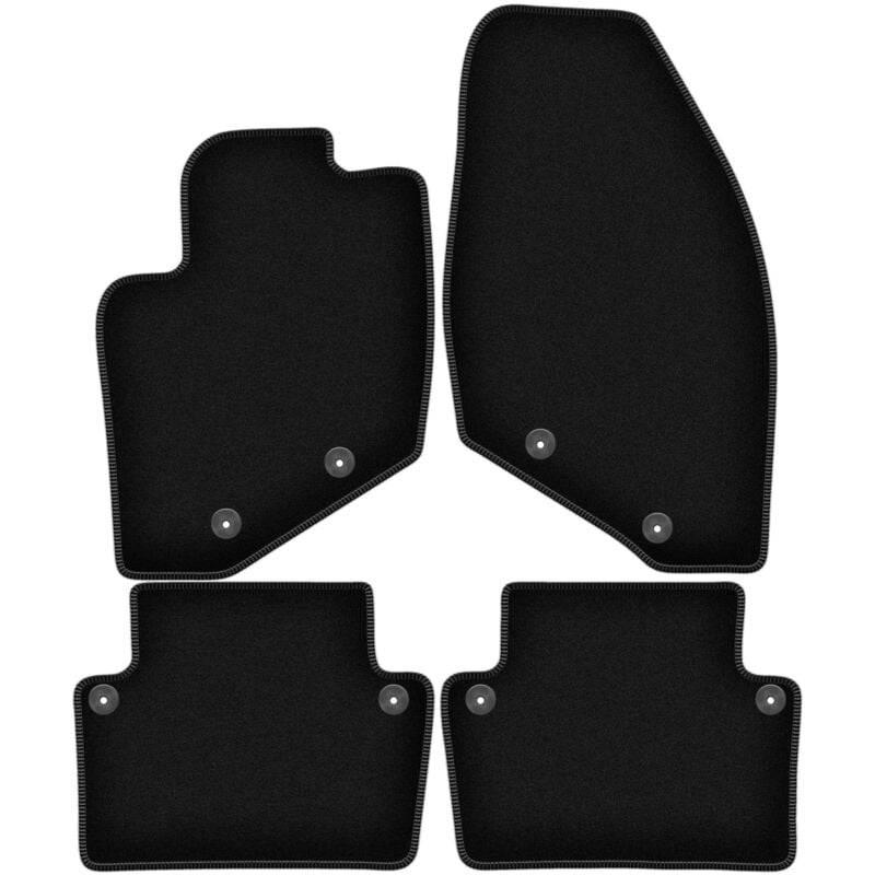 foto del prodotto tappetini basic in velluto nero per volvo s80 i berlina 1998 2006 