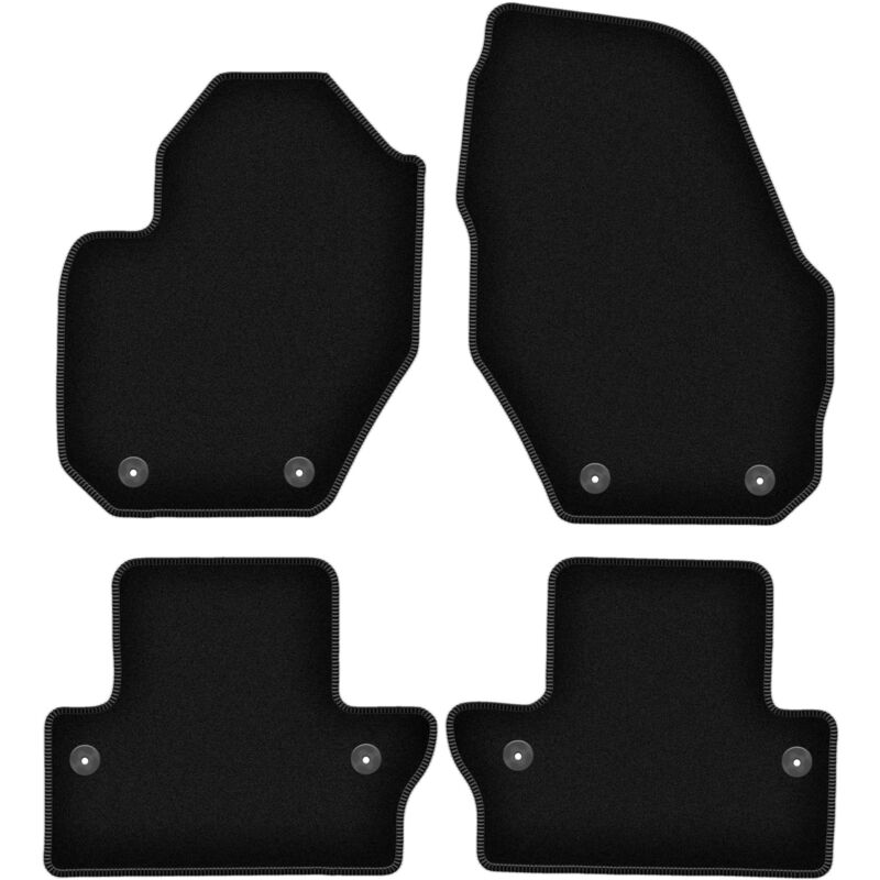 foto del prodotto tappetini basic in velluto nero per volvo v60 cross country, station wagon 2011 2017 