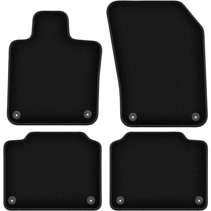 foto del prodotto tappetini basic in velluto nero per volvo v90 ii station wagon 2016 