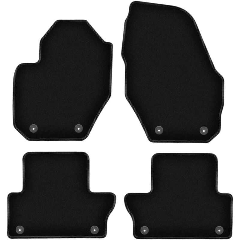 immagine 0 del prodotto tappetini basic in velluto nero per volvo xc60 i crossover 2008 2017 