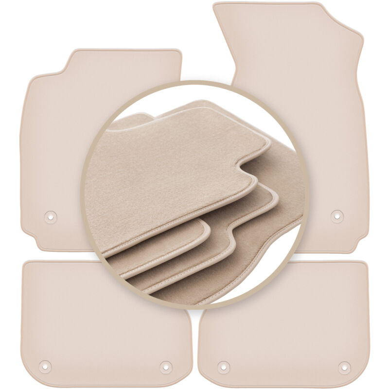 foto del prodotto tappetini beige premium per audi a4 b5 berlina, station wagon, avant 1995 1999