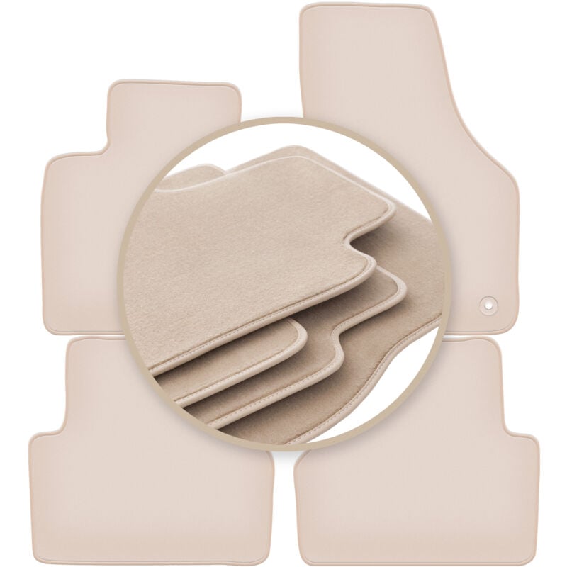 foto del prodotto tappetini beige premium per audi q3 i 8u suv 2011 2018