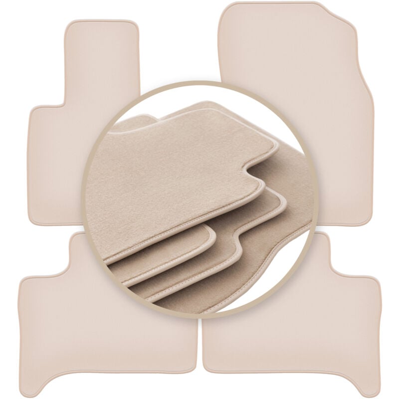 foto del prodotto tappetini beige premium per bmw x5 e53 xdrive 4wd 1999 2006