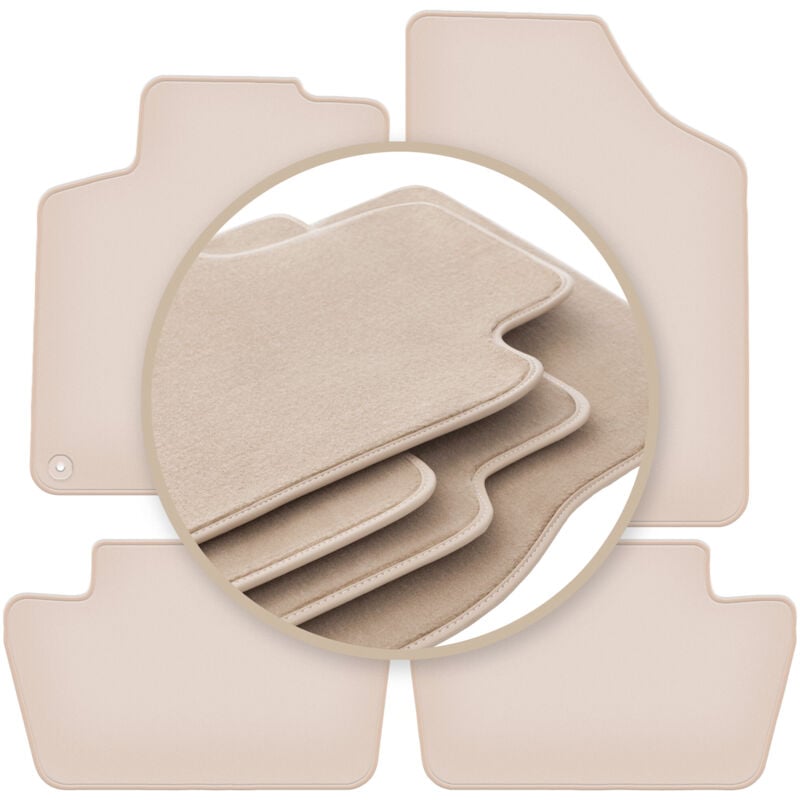 foto del prodotto tappetini beige premium per citroen c4 ii hatchback, station wagon 2010 2018