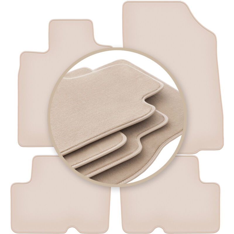foto del prodotto tappetini beige premium per dacia duster 2wd suv 2010 2018