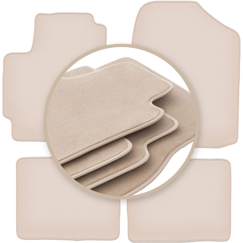 foto del prodotto tappetini beige premium per daihatsu sirion iii m300 hatchback 2004 2010
