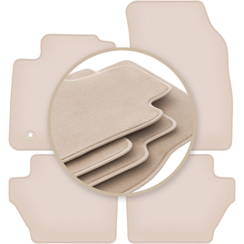 foto del prodotto tappetini beige premium per ford fiesta mk7 hatchback 2011 2017