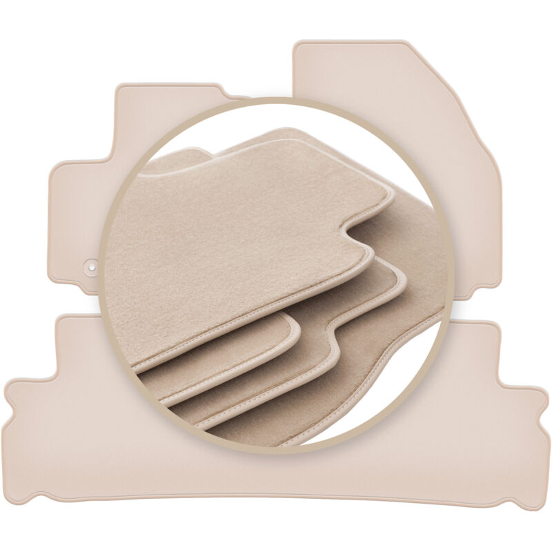 foto del prodotto tappetini beige premium per ford galaxy mk2 minivan 2006 2012