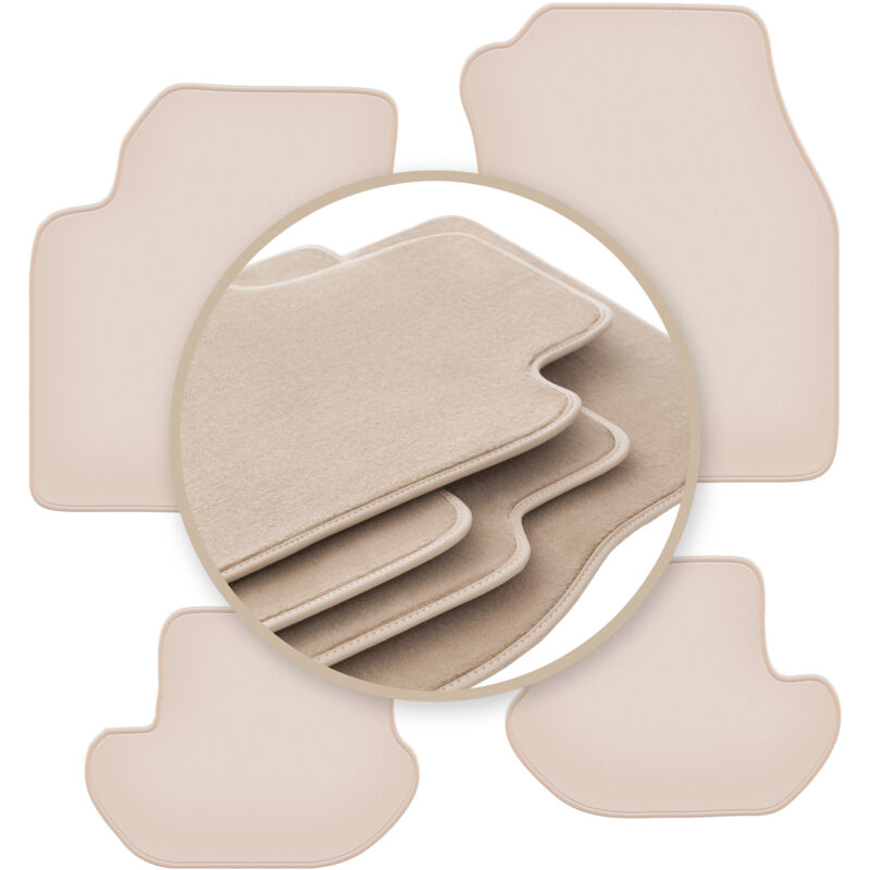 foto del prodotto tappetini beige premium per ford ka mk1 hatchback 1998 2006