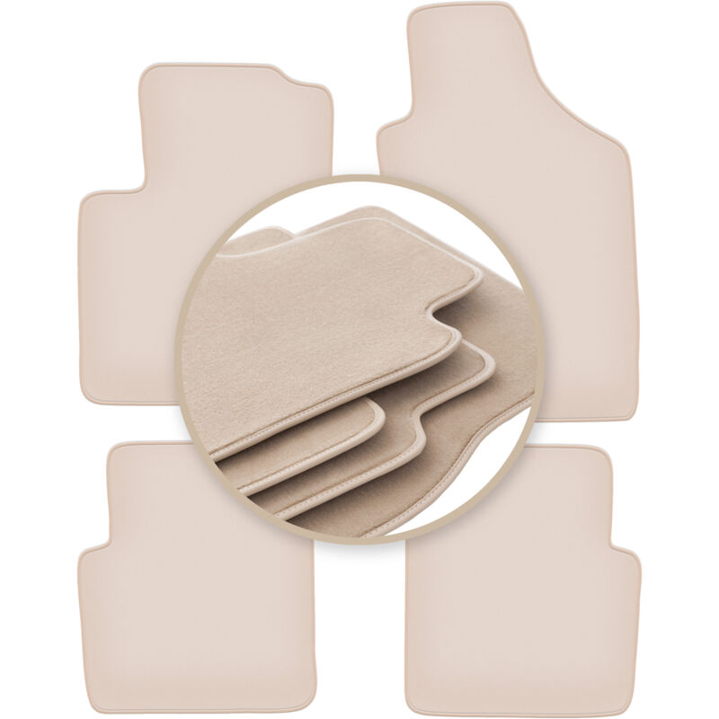 foto del prodotto tappetini beige premium per ford ka mk2 hatchback 2008 2012