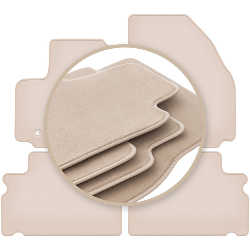 foto del prodotto tappetini beige premium per ford s max mk1 minivan 2006 2011
