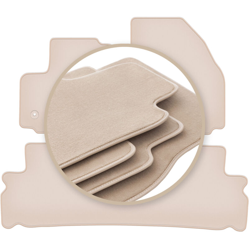 foto del prodotto tappetini beige premium per ford s max mk1 minivan 2012 2015