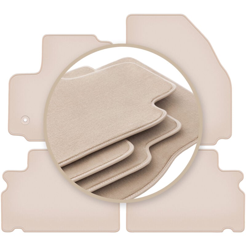 foto del prodotto tappetini beige premium per ford s max mk1 minivan 2012 2015