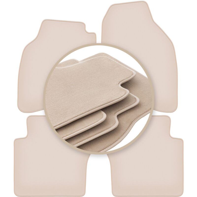 foto del prodotto tappetini beige premium per honda jazz ii hatchback 2002 2008