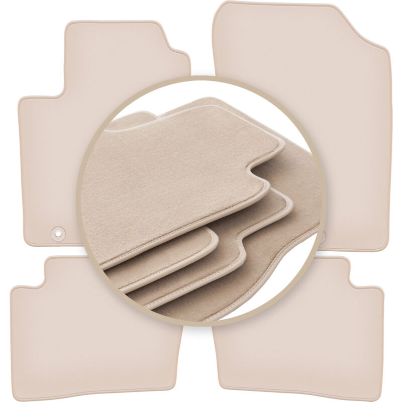 foto del prodotto tappetini beige premium per hyundai i20 i hatchback 2008 2014