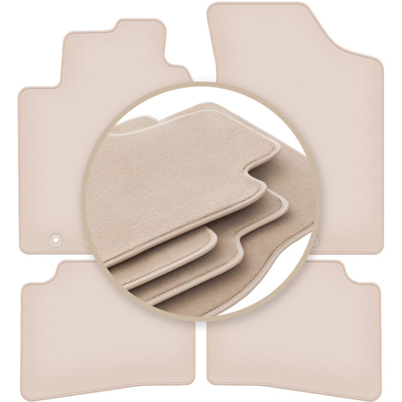 foto del prodotto tappetini beige premium per hyundai i30 i hatchback, station wagon, cw 2007 2012