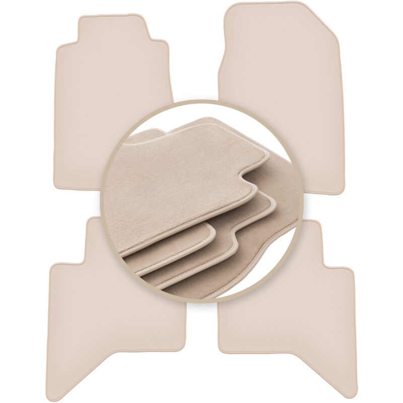 foto del prodotto tappetini beige premium per isuzu d max ii pick up 2011 